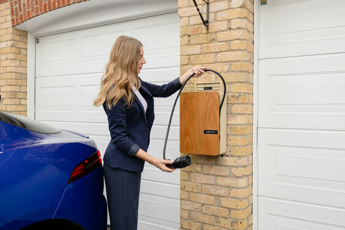 Thuislaadpaal voor een elektrische auto